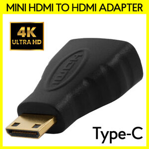 Mini HDMI Type C Male to Standard HDMI Female Adapter Cable Connector Converter