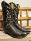 Men’s Vintage Cowboy Boots TONY LAMA Gold Label Caribou 6283 Size 11 A Brown USA