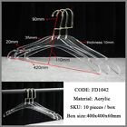 10pcs Per Pack Wardrobe Storage Clear Hanger or Clothing Store Clothes Hangers