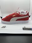 Puma Suede Classic XXI 21 Low Top Casual Shoe Red White 374915-02 Mens Size