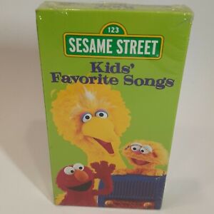 Sesame Street Kids’ Favorite Songs VHS Home Video VCR Tape 1999 Elmo NEW SEALED
