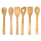Home Basics 6-Piece Bamboo Kitchen Cooking Utensil Set, 2.5x12x.25 Inches