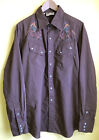 Rocking K Ranchwear Kennington Embroidered Western Shirt Men's Size XL