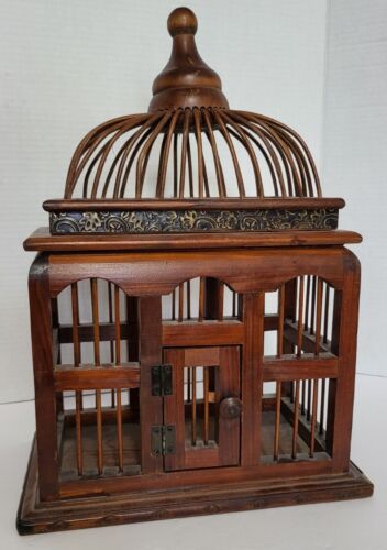 New ListingVintage Wooden bird cage boho home decor antique bird house gift idea