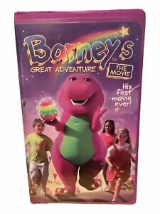Barney’s Great Adventure The Movie VHS Tape  Lyrick Studios 1998 78 Minutes