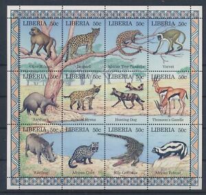 LR56234 Liberia animals fauna flora wildlife good sheet MNH