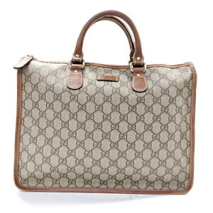 Gucci Hand Bag  Brown PVC 2651550
