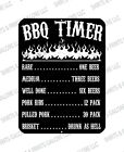 BBQ / Beer Timer Metal Sign - Funny Novelty Father's Day Dad Gift USA MADE