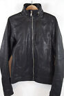 #328 Rick Owens 'Perriand' Hidden Hood Leather Jacket Size 40 MSRP $3,075