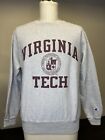 Vintage Virginia Tech Hokies Sweatshirt Champion Reverse Weave • Size Medium