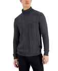 Club Room Men's Chunky Turtleneck Sweater Charcoal Heather Size L
