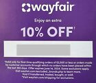 Wayfair Coupon Promo Code 10% Off First time Qualifying Order! EXP 6/14/24