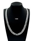 10MM SOLID 925 Sterling Silver CUBAN CURB LINK CHAIN Necklace or Bracelet ITALY