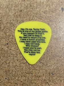 Paramore Taylor Misprint This Is Why Tour Guitar Pick ALL TIME LOW FALL OUT BOY