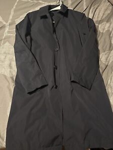 Uniqlo Unisex Trench Coat Cotton Shirt Coat Sz: XS NAVY