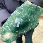2.97LB Natural super beautiful green fluorite crystal mineral healing specimen