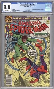Amazing Spider-Man #157 CGC 8.0 - Dr. Octopus and Hammerhead - Newsstand Edition