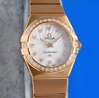 Ladies Omega Constellation 18K Rose Gold Watch  - Diamonds - 123.55.24.60.55.001