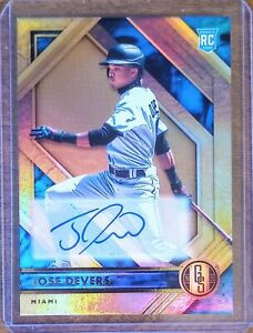 Jose Devers 2021 Panini Chronicles Gold Standard Autograph #17 Rookie Card RC
