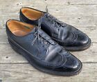 Vintage 60’s Florsheim Imperial Wingtip Leather V Cleat Nail Dress Shoe 7.5 D