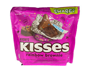 NEW HERSHY'S KISSES RAINBOW BROWNIE MILK CHOCOLATE CANDY 9 OZ SHARE PACK BUY NOW