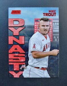 Mike Trout 2022 Stadium Club Dynasty Red Foil Case Hit #2A Los Angeles Angels