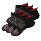 3 / 6 Pairs Mens Low Cut Ankle Performance Cotton Cushion Athletic Running Socks