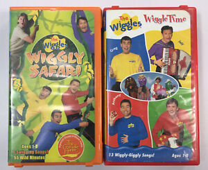 The Wiggles VHS Lot Of 2 Wiggle Time, Wiggly Safari
