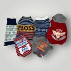 Lot of 6 MALE Dog Various Shirts Jacket Sweater Size SMALL See photos