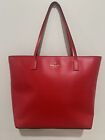 NWOT Kate Spade New York Leather Tote Bag In Red