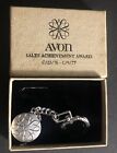 1977 Avon Vintage Keychain Sales Achievement Award Keyring Silver Tone NIB