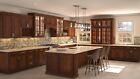 All Wood RTA 10X10 Classic Newport Cafe Kitchen Cabinets Brown Raised Panel