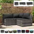 Patio Furniture Outdoor Sofa Sectional Sofa with Cushions Poly Rattan vidaXL