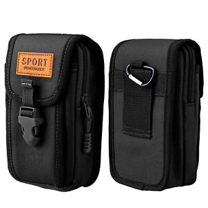 Cell Phone Holster Vertical Pouch Wallet Case With Belt Loop For iPhone Samsung