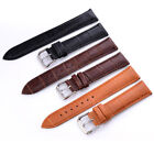 12mm-24mm Classic Genuine Leather Watch Band Strap Quick Release Wristband US+