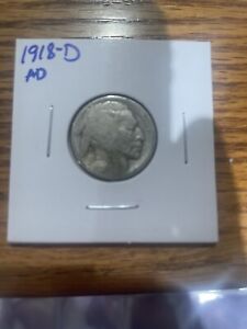 1918-D 5C Buffalo Nickel