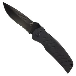 Gerber Swagger Folding Pocket Knife - Black Serrated Blade - NEW