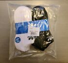 Adidas Low Cut Socks - 6 Pack - Size L (3Y-9) - Black & White - New With Tags