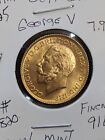 1925 Great Britain Gold Sovereign  George 'V' BU Coin  7.98g