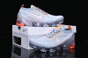 Nike Air Vapormax Flyknit 3 Men's light grey orange air cushion shoes us8-11