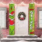 Grinch Christmas Decorations Grinch Door Banner Merry Grinchmas Yard Sign Banner