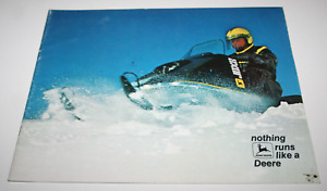 John Deere Nothing Runs Like a Deere Snowmobile Brochure 1972