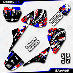 USA Red White Blue Savage Racing Graphics kit fits Yamaha PW80 PW 80 All Years