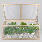 Wood Cold Frame Greenhouse Planter 39x25x15