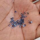 Wholesale Lot 3mm to 3.5mm Round Facet Natural Blue Sapphire Loose Gemstone