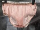 Henson Kickernick Vintage Double Nylon Gusset Bikini Panty Panties Pink S/5