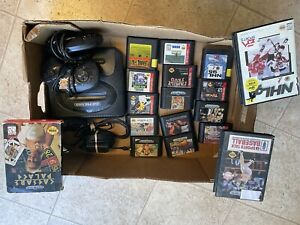 Sega Genesis 1 Console Bundle - W/17 Games, 2 Controllers & Cables Tested/Works