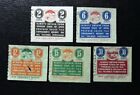 OHIO TAX STAMPS: Lot of 5 State of Ohio Prepaid Sales Tax Stamps AS SHOWN