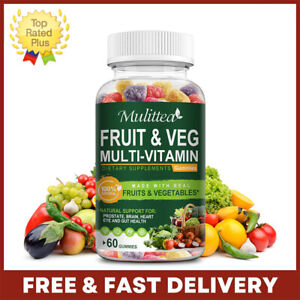 Fruits & Veggies Supplement Multi Vitamin Gummies For Immune Support Metabolism