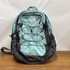 The North Face Borealis Backpack Teal Blue Green Black Padded Hiking Camping Day